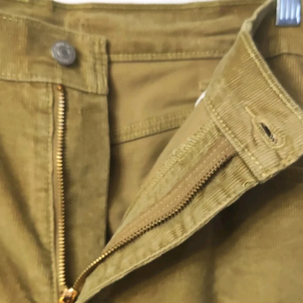 Levis 505 Men’s Size 38x 32 Regular Straight Fit‎ Corduroy Jeans Khaki Pants NEW